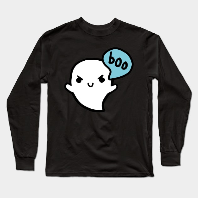 Ghost boo Long Sleeve T-Shirt by evasinmas